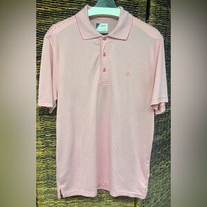 IZOD‎ Golf-Size:Small, Pink/White Stripe